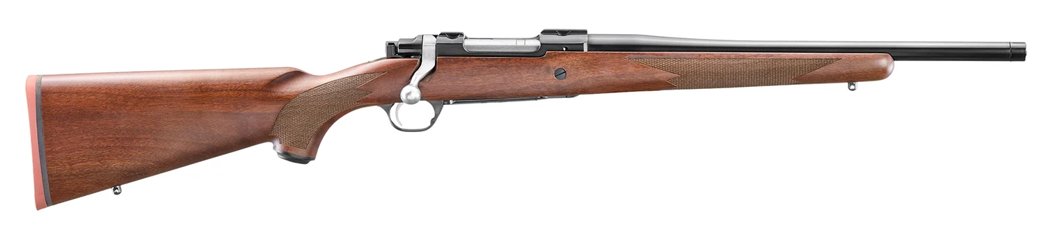 Ruger Hawkeye Hunter .358 Win 16.60-inch threaded barrel rifle with walnut stock, right-hand