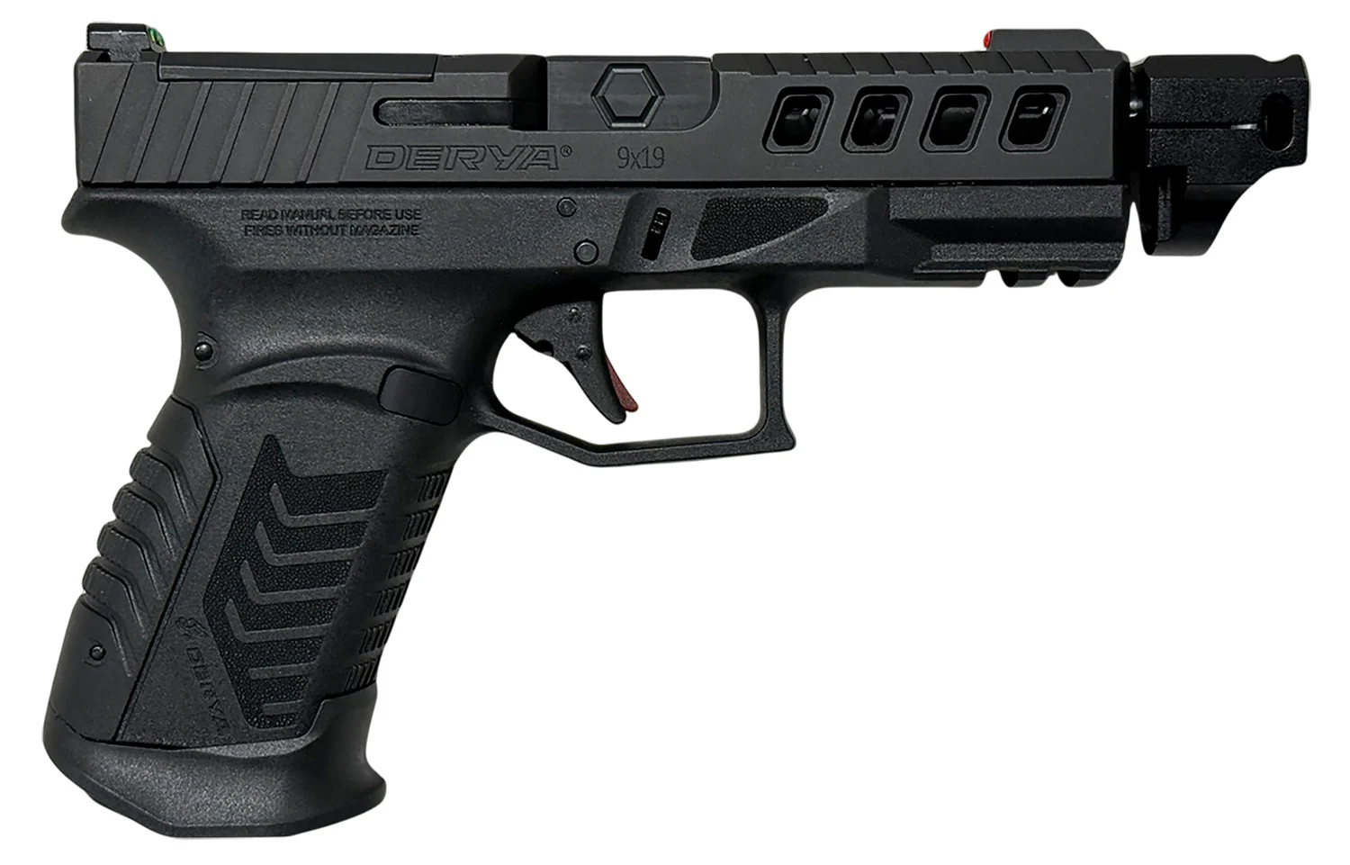 Derya Arms DY9 COMP 9mm pistol 4.64 inch threaded barrel black Melonite