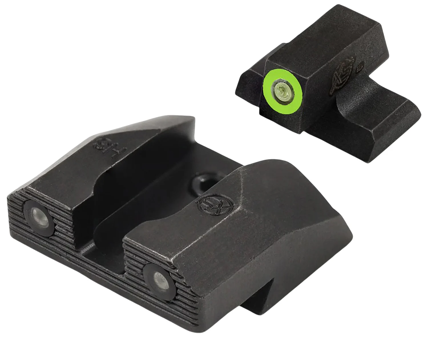 XS Sights R3D 2.0 night sights green tritium front black oxide frame for Springfield SA-35