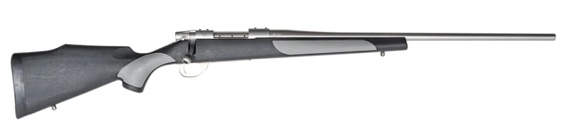 Weatherby Vanguard Weathergrd 6.5 PRC stainless steel bolt-action rifle with 24in threaded barrel