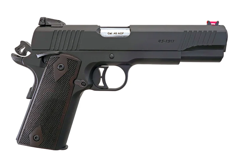 T R Imports TR 1911-45 45 Novak 7RD pistol in black/black finish