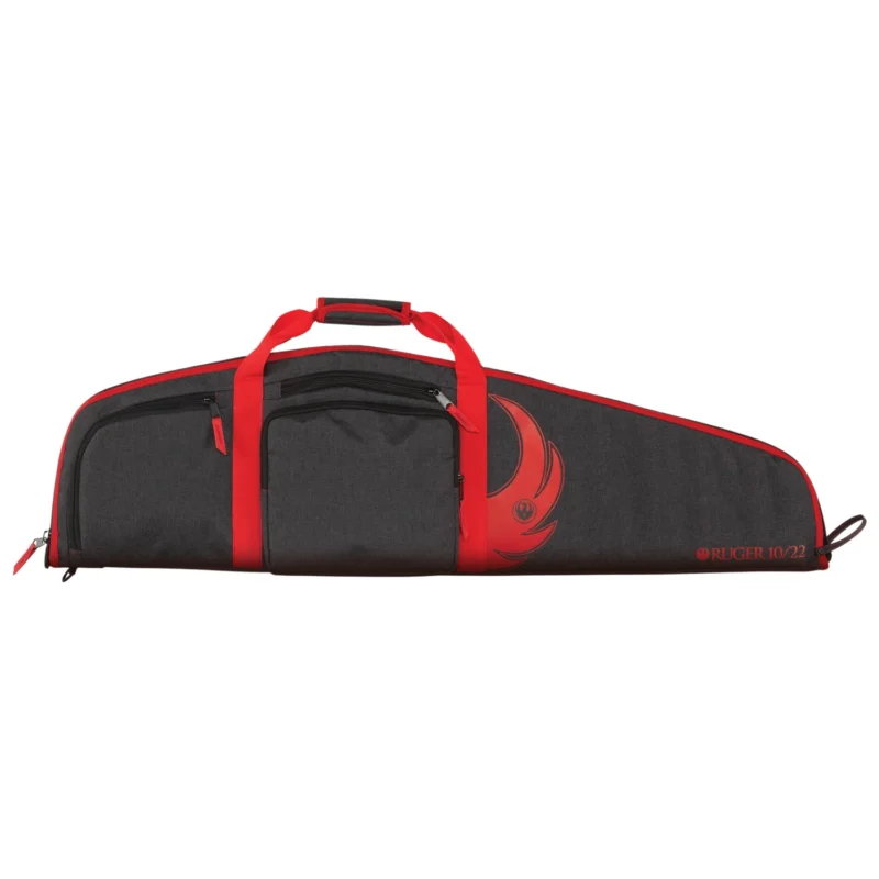 Allen Ruger Yuma 10/22 40 inch rifle case in black and red with zipper closure