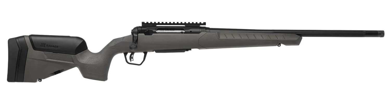 Savage 110 Trailblazer .450 Bushmaster 20 in bolt-action rifle in flat dark gray with fluted barrel