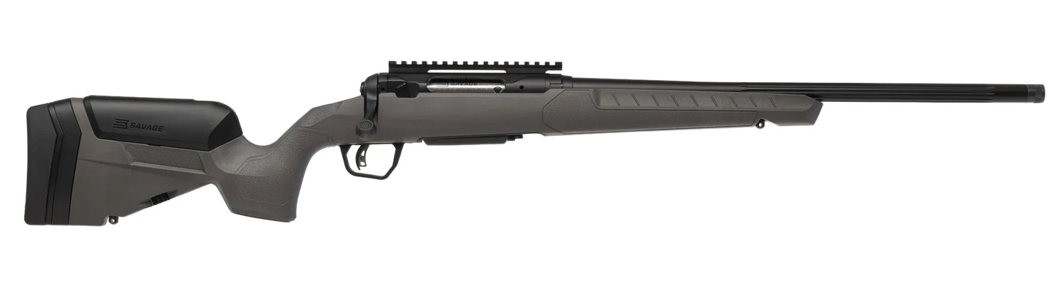 Savage 110 Trailblazer 6.5 PRC 22 in fluted barrel Flat Dark Gray adjustable LOP
