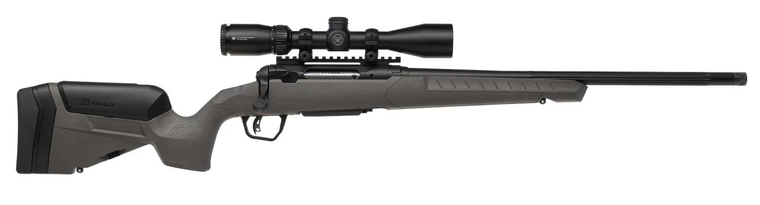 Savage 110 Trailblazer XP .22 ARC 20 in fluted threaded barrel rifle Flat Dark Gray synthetic stock