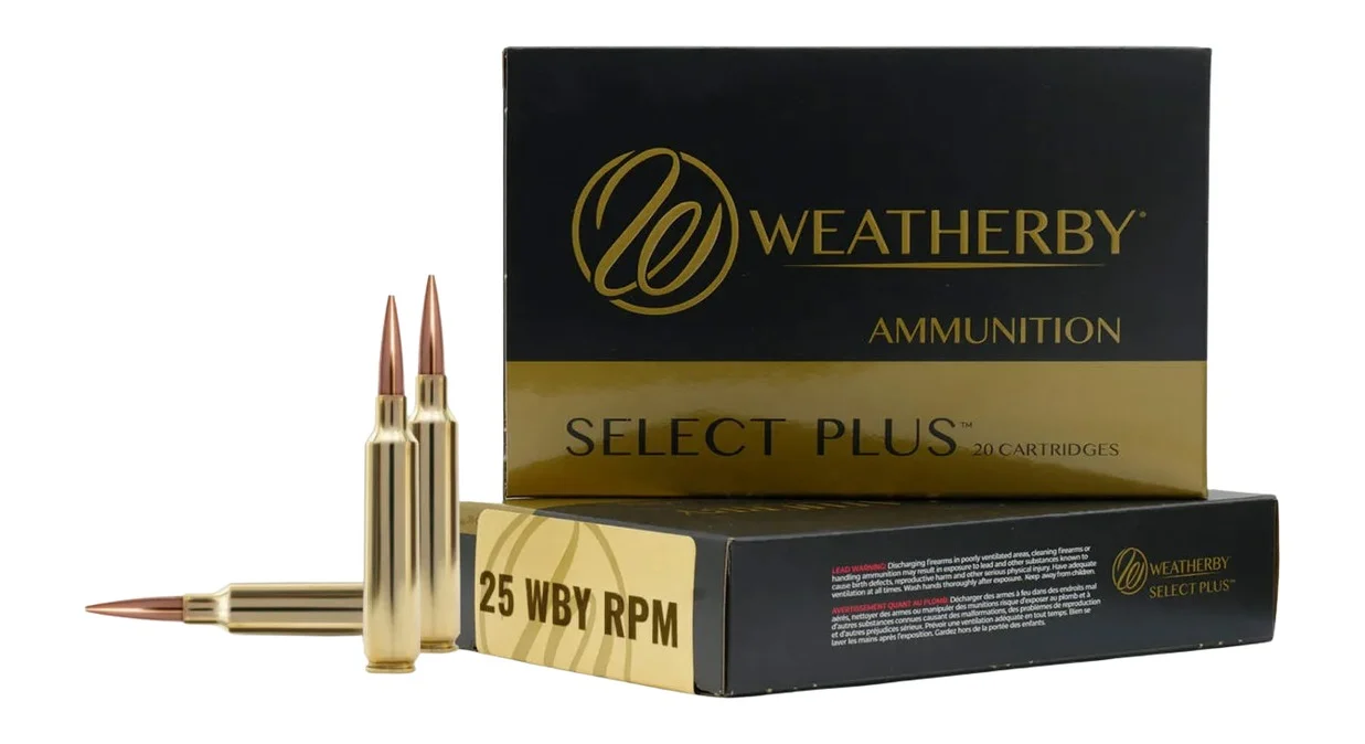 Weatherby 25 Wby RPM 117gr Barnes LRX rifle ammunition box image
