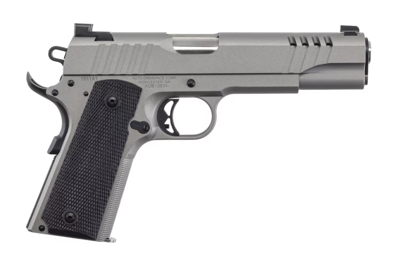 Auto-Ordnance 1911TCAC6N 5in .45 ACP Savage Silver Cerakote pistol