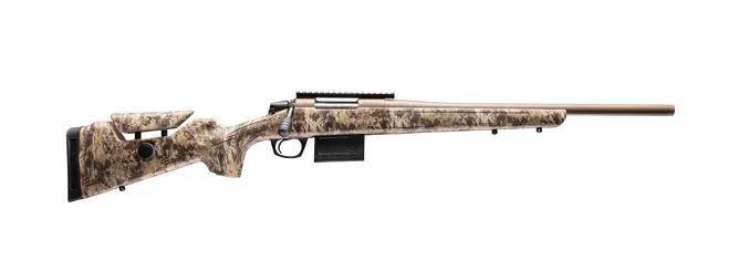 CVA Cascade Varmint Hunter 25 Creedmoor 20-inch threaded barrel Flat Dark Earth Kryptek Highlander stock