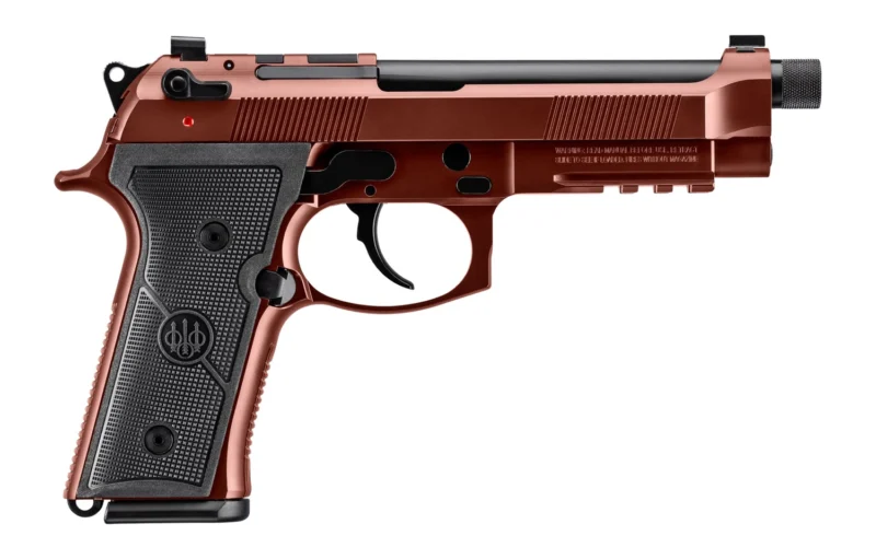 Beretta M9A4 Overland 9mm Clay Cerakote pistol, 5.1" threaded barrel, tritium night sights