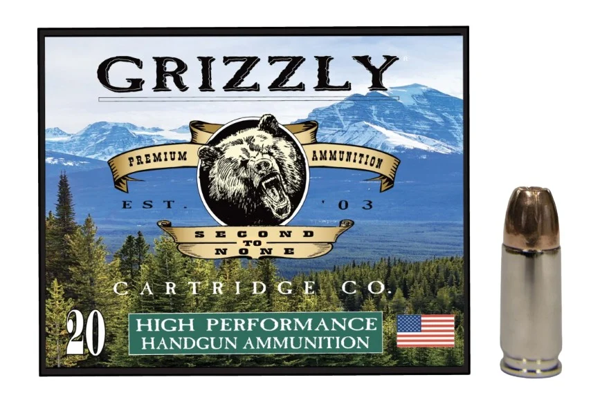 Grizzly Ammo GC9M+P9 9mm+P 147gr JHP ammunition 20-round box