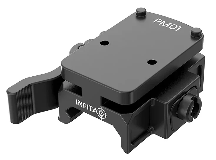 INFITAC PM01 quick-release Picatinny mount with RMR footprint, AL7075-T6