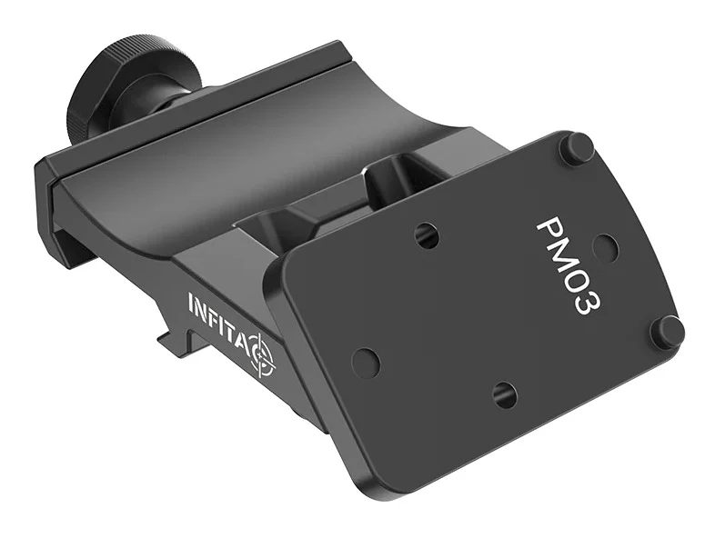 INFITAC PM03 45 degree offset Picatinny mount with RMR interface AL7075-T6