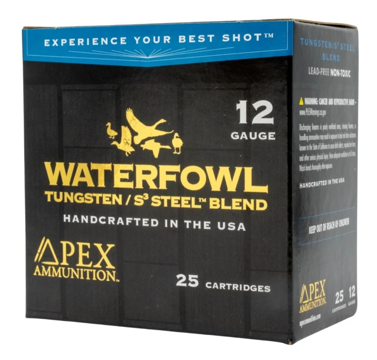 Apex Ammunition Waterfowl TSS S3 12 GA 3in 1-5/16oz #2 #7.5 25rd box