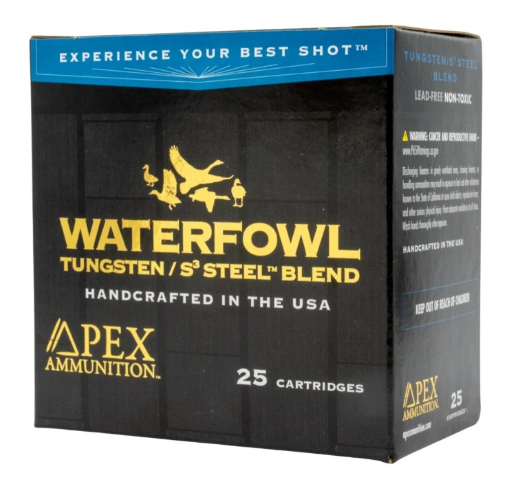Apex Ammunition Waterfowl TSS S3 20GA 3in 1 1/8oz #2/#7.5 25rd box