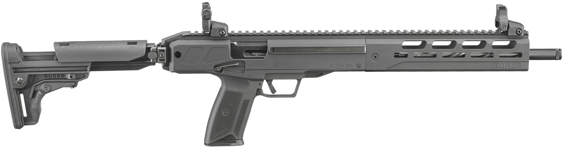 Ruger LC Carbine 5.7x28mm 16.25in black folding stock M-LOK handguard