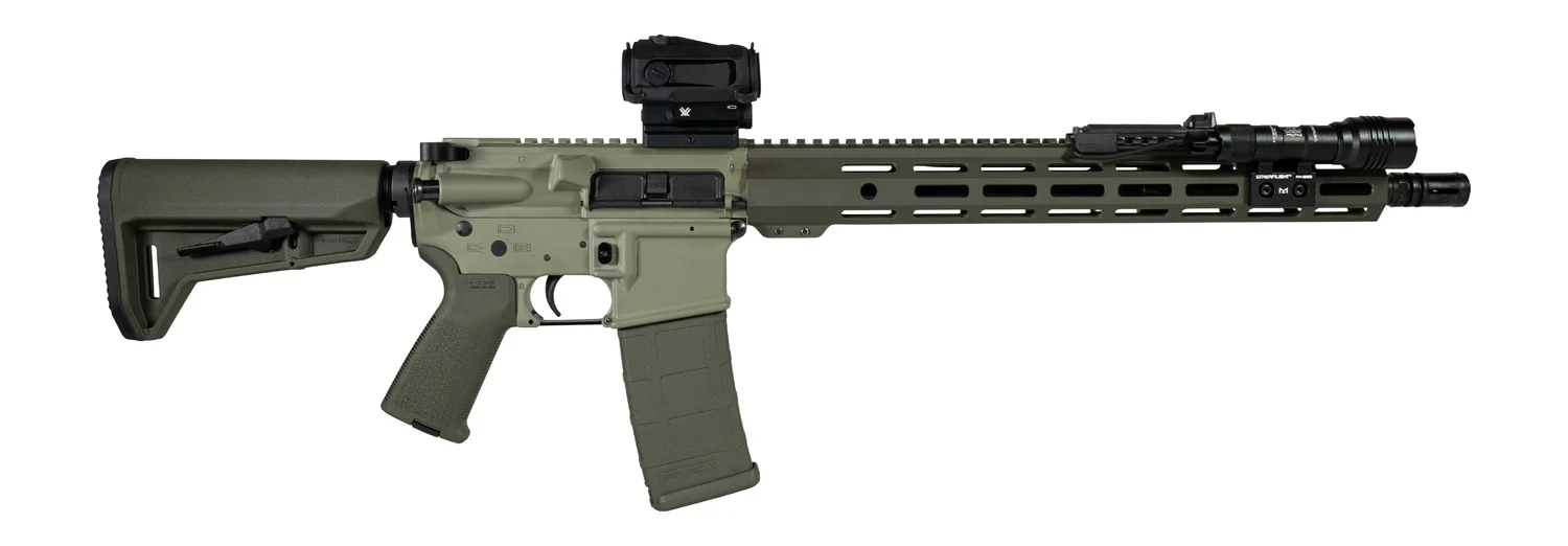 Shark Coast Tactical SCC04137GKNL Grassy Knoll AR 5.56 NATO 16-inch threaded barrel green finish