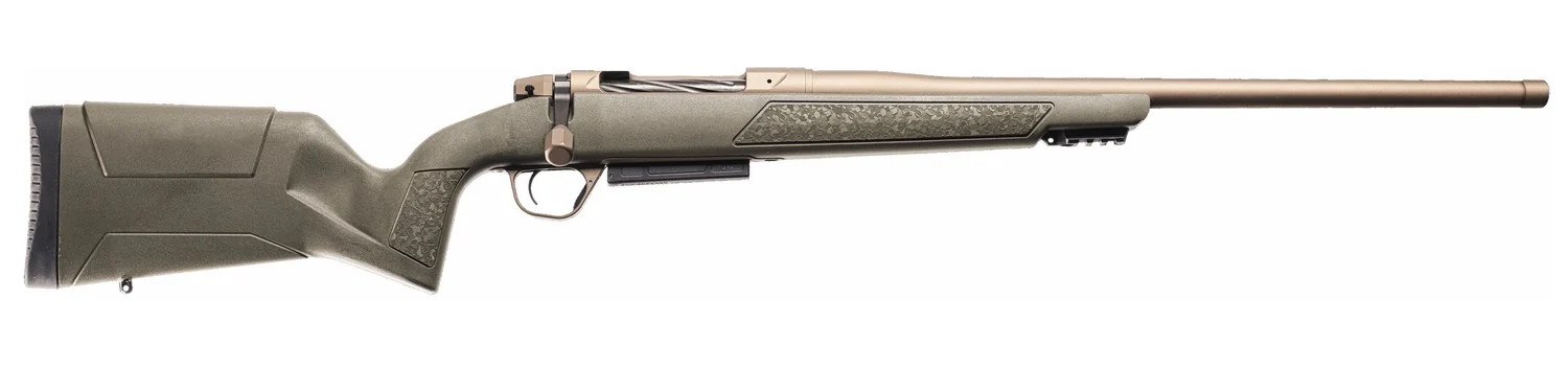 Christensen Arms Evoke 25 Creedmoor 20-inch bolt-action rifle in burnt bronze and olive drab green finish