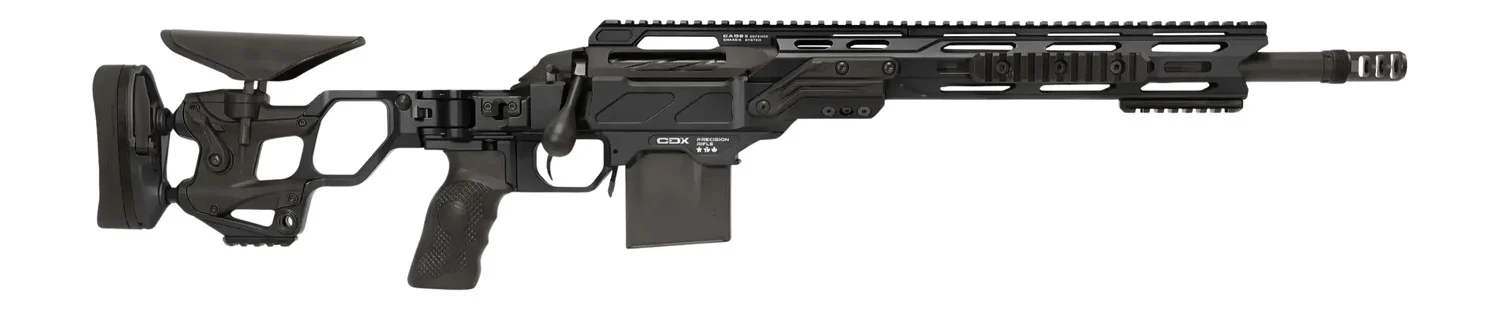 Cadex CDX-SS Seven S.T.A.R.S. Covert Compact .308 Win rifle with 16.50 inch fluted threaded barrel and folding Strike PRO cha