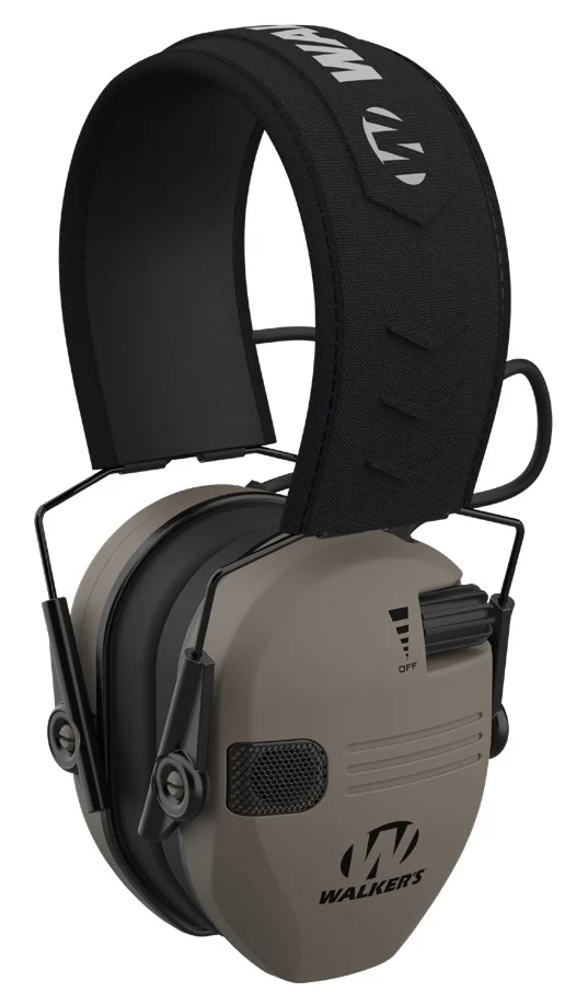 Walkers Razor Compact Electronic Hearing Muff Youth Women FDE