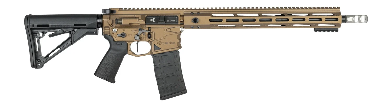 Nemo BL-223W-16R Battle-Light .223 Wylde rifle with burnt bronze receiver and black Magpul CTR stock