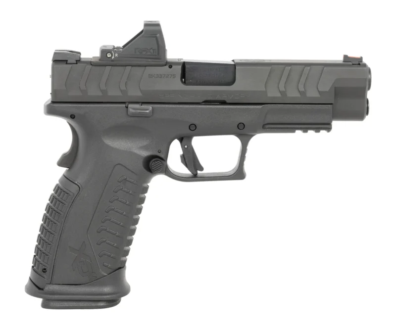 Springfield Armory XD-M Elite 10mm pistol, 4.50 inch barrel, optic-ready serrated slide, black polymer frame