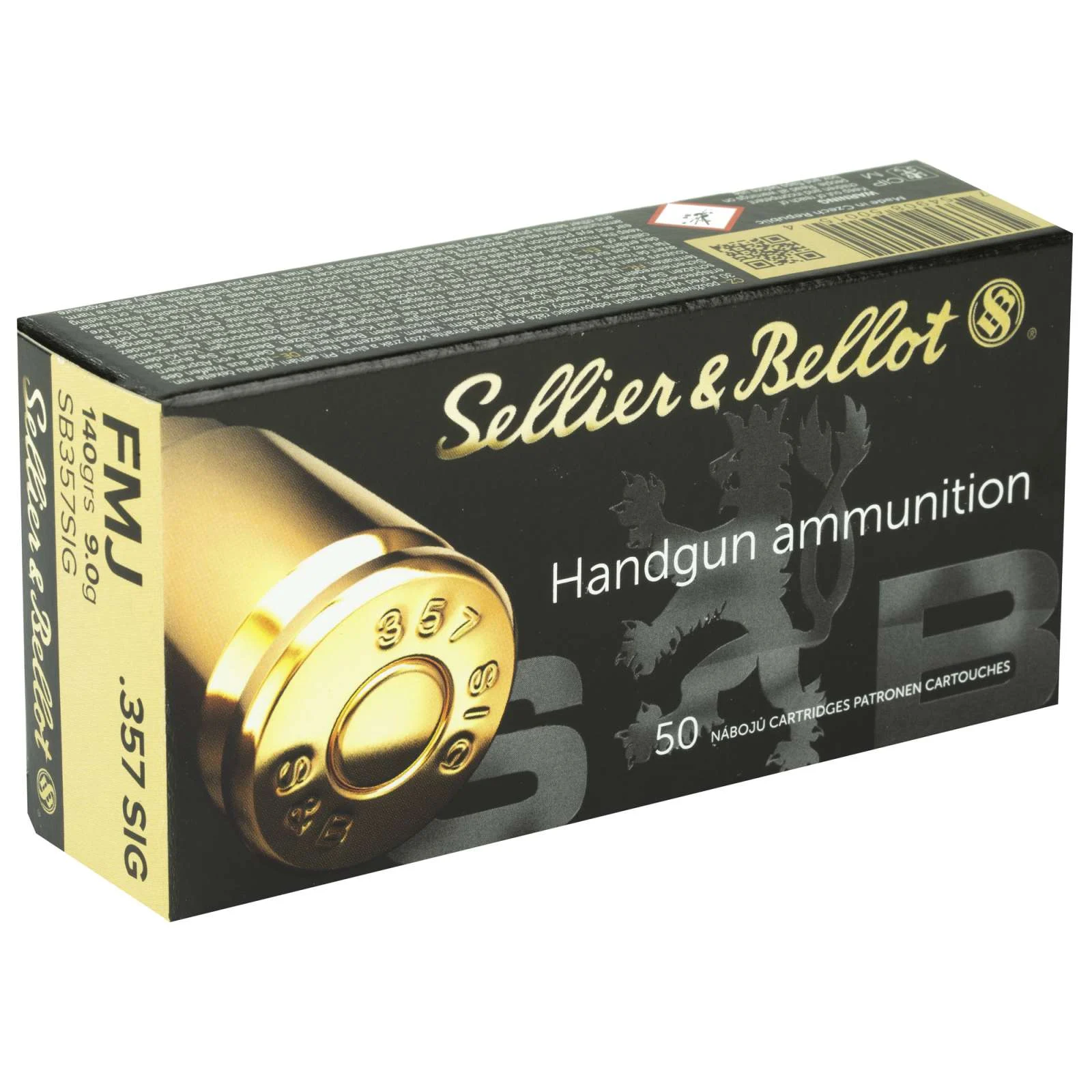 Sellier & Bellot 357 Sig 140 gr FMJ 50-round box product image