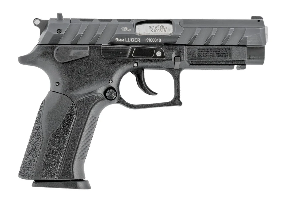 Grand Power K100 MK23 9mm 4.25in polymer-frame pistol side view