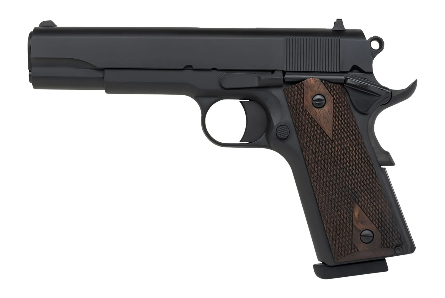 TISAS 1911A1 Stakeout .45 ACP 5 inch handgun with walnut grips