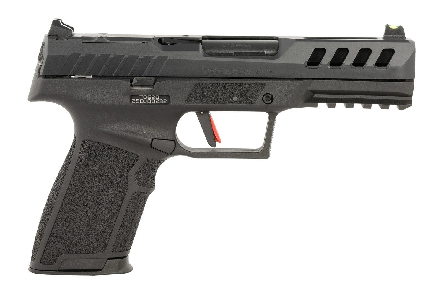Tisas PX-5.7 Raptor OR 5.7x28mm pistol with 4.8-inch barrel and black polymer frame