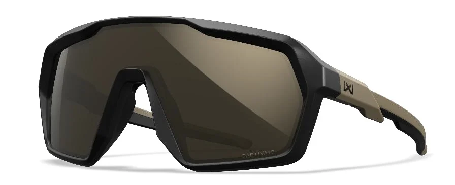 Wiley X Citadel Captivate CHCTD04 shooting safety glasses TUNG MTBLK TAN