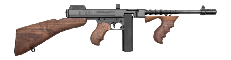 Auto-Ordnance Thompson 1927A-1 SBR .45 ACP 10.5 inch finned barrel walnut vertical foregrip