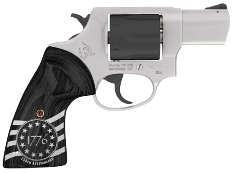Taurus 856 1776 two-tone 2-inch 6-shot revolver with commemorative 1776 wood grips
