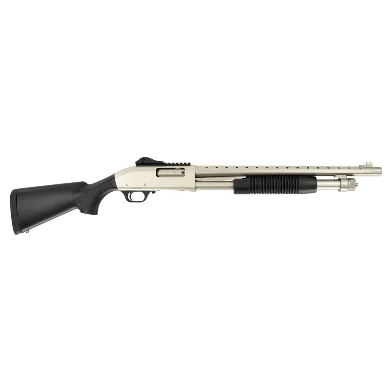Tokarev TX3 12MA1 12 Gauge shotgun, nickel finish, 18.5-inch barrel, black synthetic stock