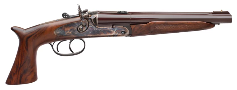 Taylors and Company Howdah Vintage .45 LC/.410 10.25-inch side-by-side pistol with color case-hardened receiver
