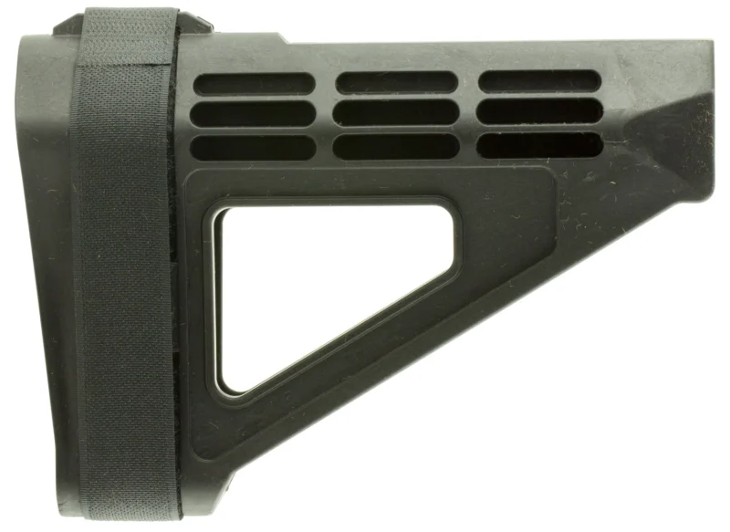 SB Tactical SBM4 black pistol stabilizing brace with adjustable nylon strap