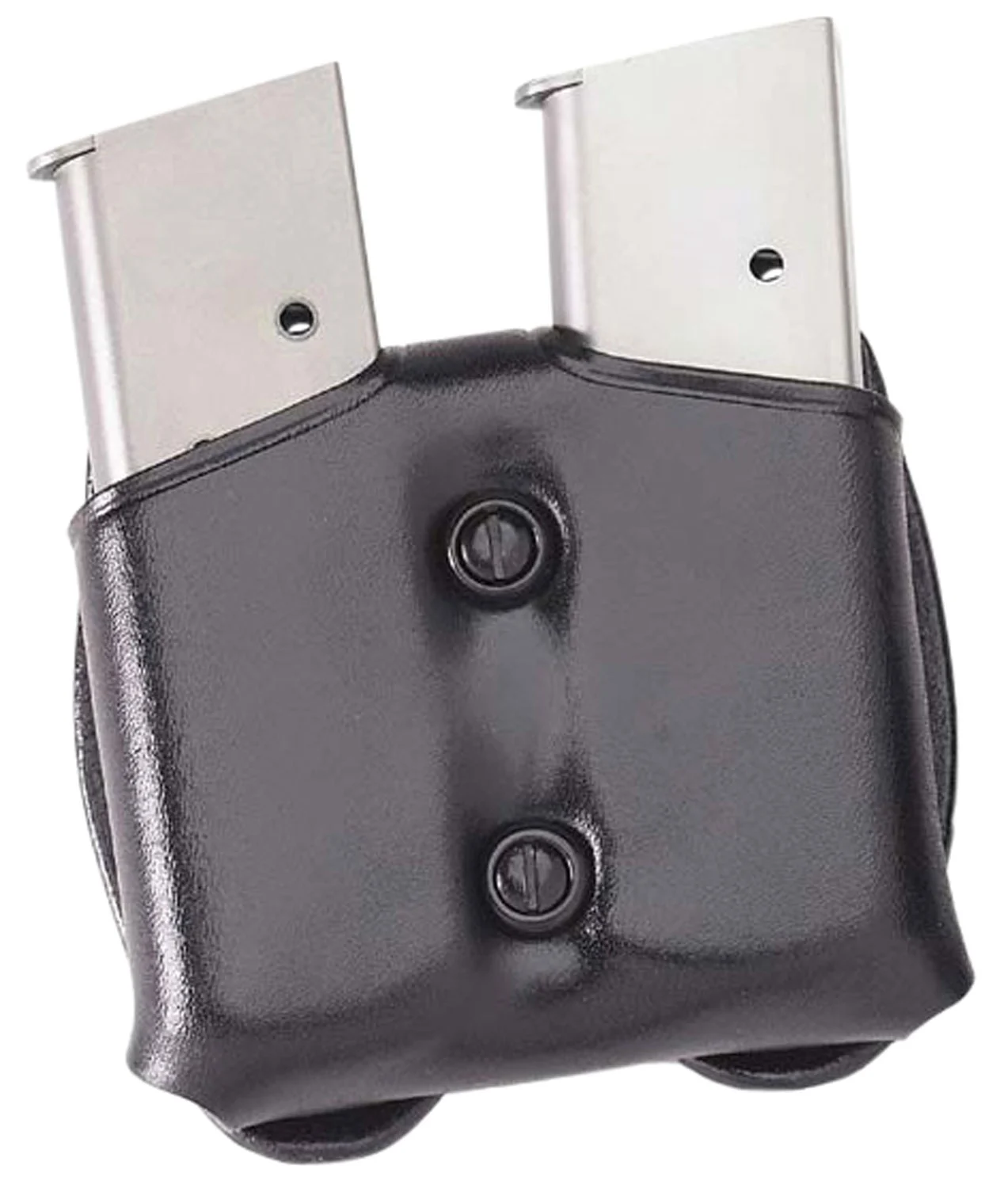 Galco CDM26B double magazine carrier, black leather, belt loop mount