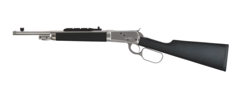 Taylors 1892 Alaskan .44 Magnum rifle matte chrome with black soft-touch stock