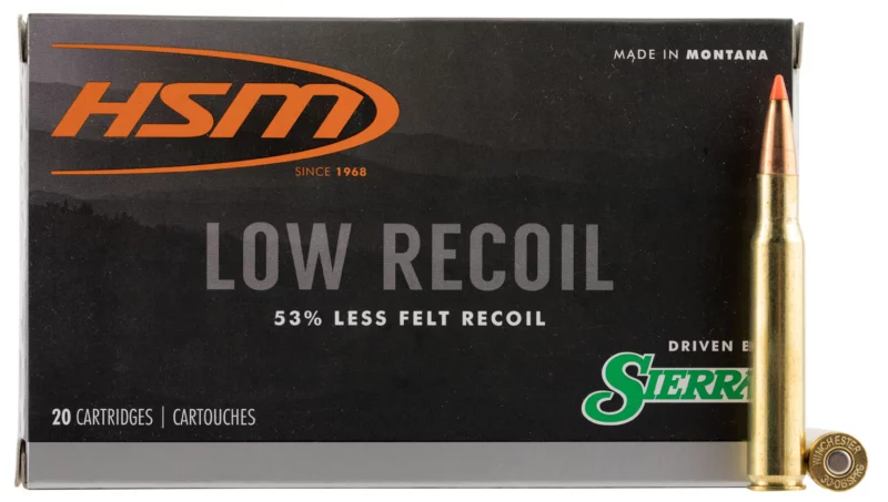 HSM 30-06 Springfield 150 gr orange polymer tip rifle ammunition, 20-round box