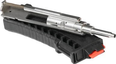 CMMG Bravo .22 LR conversion bolt carrier group and 25-round stainless steel magazine