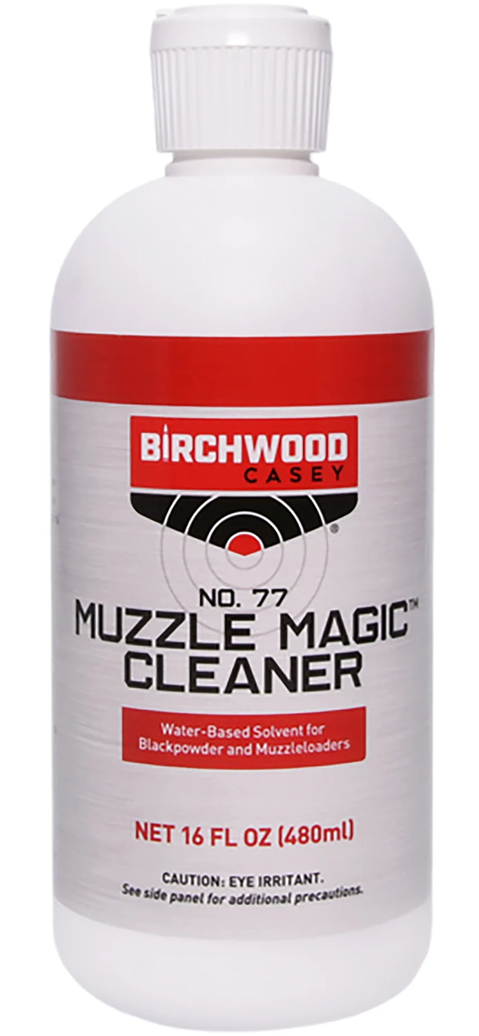 Birchwood Casey Muzzle Magic No. 77 black powder solvent squeeze bottle