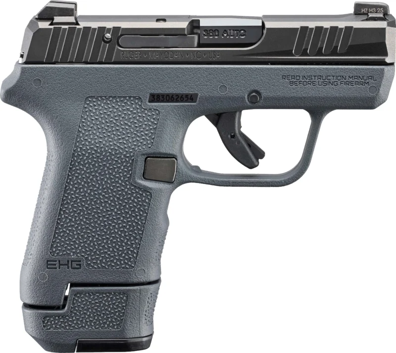 Ruger LCP MAX EHG .380 ACP 2.8 inch with Stealth Gray Magpul grip and black nitride slide