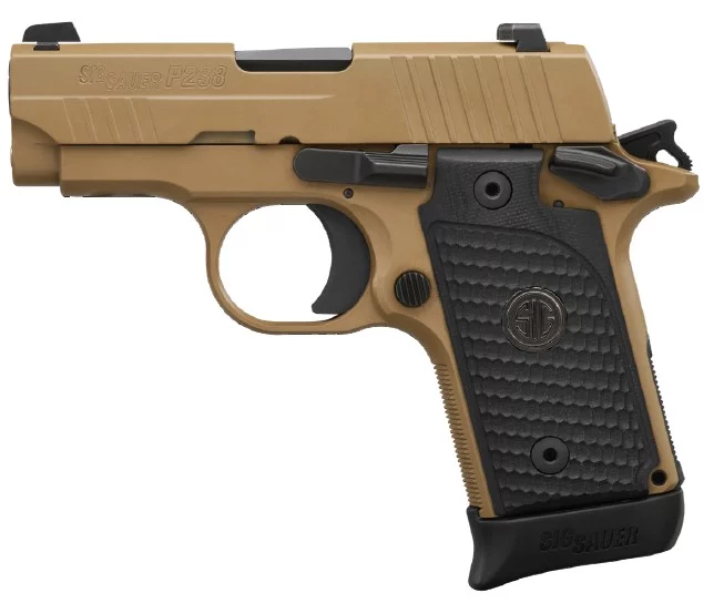 Sig Sauer P238 Emperor Scorpion .380 ACP 2.7 inch Flat Dark Earth with black G10 Piranha grips