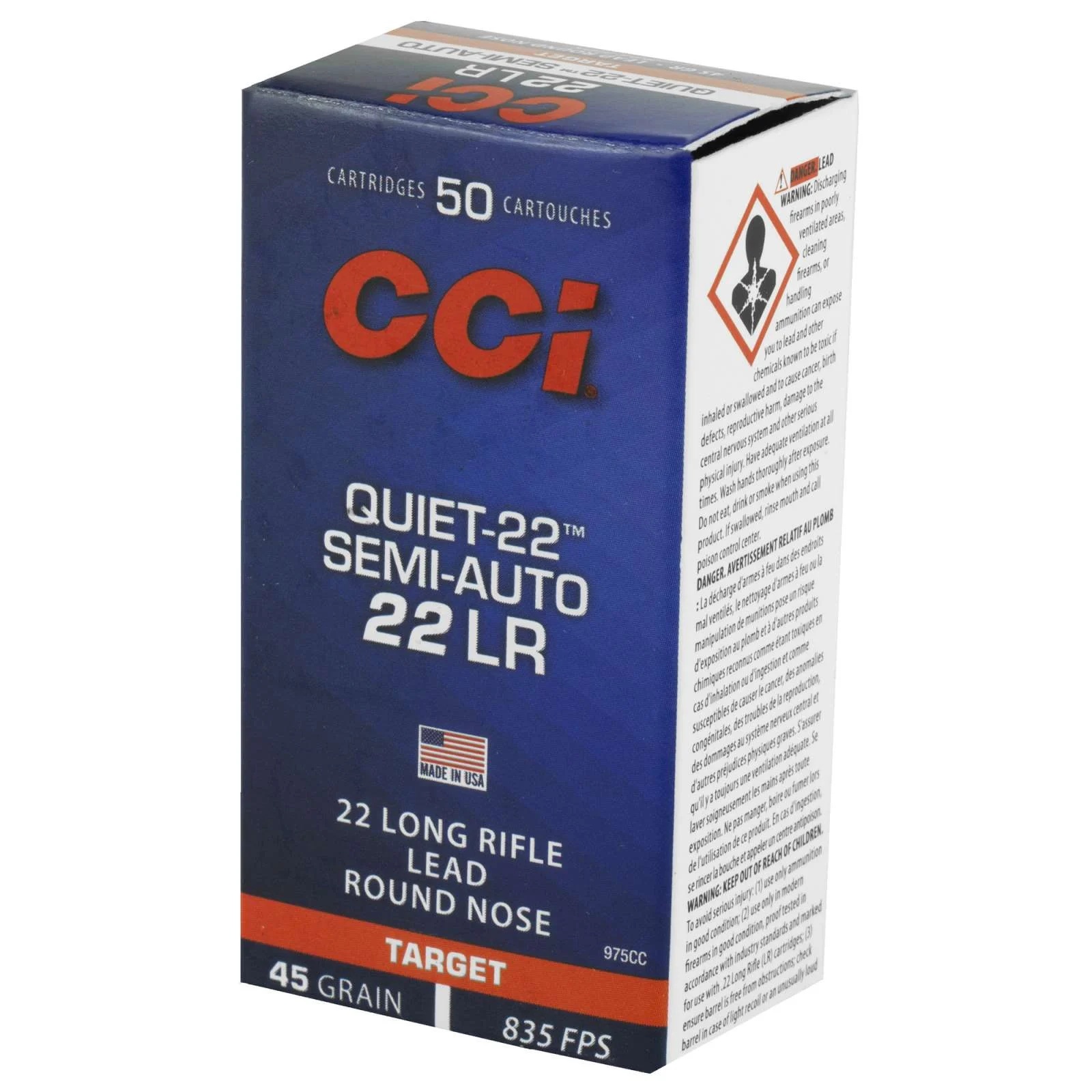 CCI Quiet-22 Semi-Auto .22 LR 50 rd box