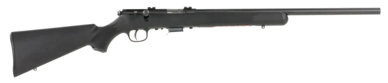 Savage 93 FV 22 WMR bolt-action rifle, heavy barrel, black synthetic stock
