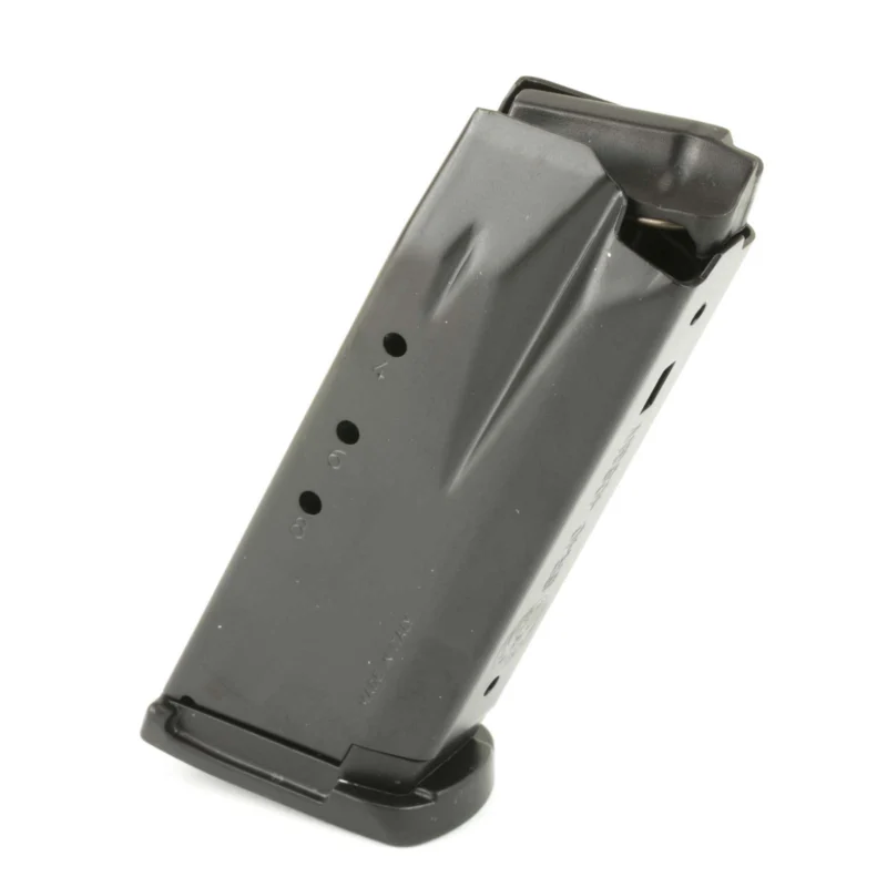 Ruger SR40C 9-round blued steel replacement magazine with extended floorplate