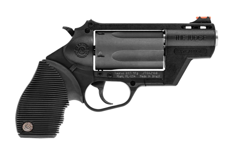 Taurus Judge Public Defender revolver .45 Colt/.410, 5-round, polymer frame, blued barrel, black rubber grip