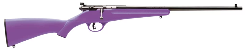 Savage Rascal .22 LR single-shot bolt-action rifle 16.13-inch barrel purple synthetic stock