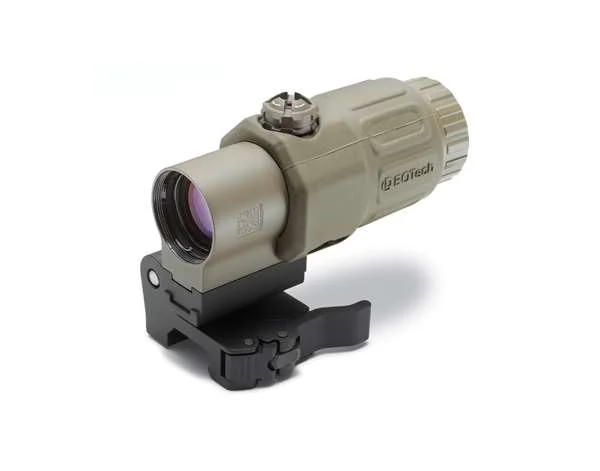 EOTECH G33 3x magnifier with STS quick-disconnect mount in tan