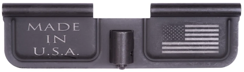 Spikes SED7002 Ejection Port Door USA/Flag AR-15 Black Phosphate Steel