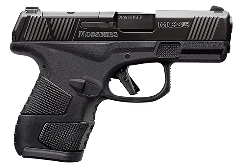 Mossberg MC2sc 9mm 3.4in pistol matte black DLC slide aggressive textured polymer grip